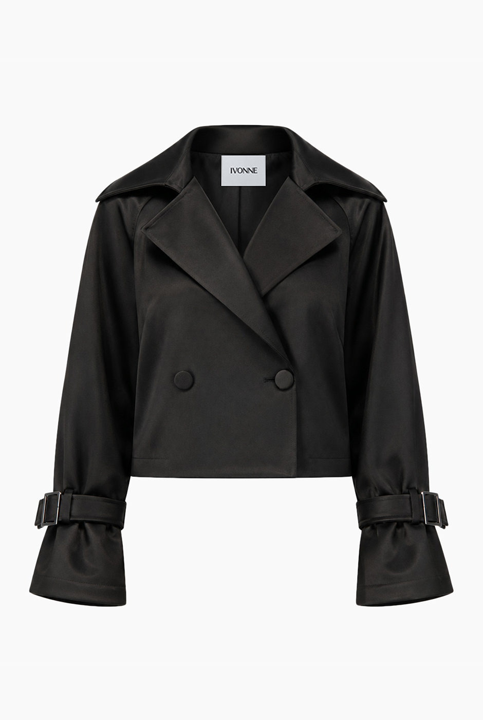 Cropped trench METALLIC GREY 1.2